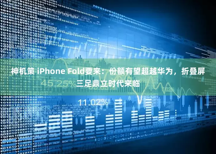 神机策 iPhone Fold要来：份额有望超越华为，折叠屏三足鼎立时代来临